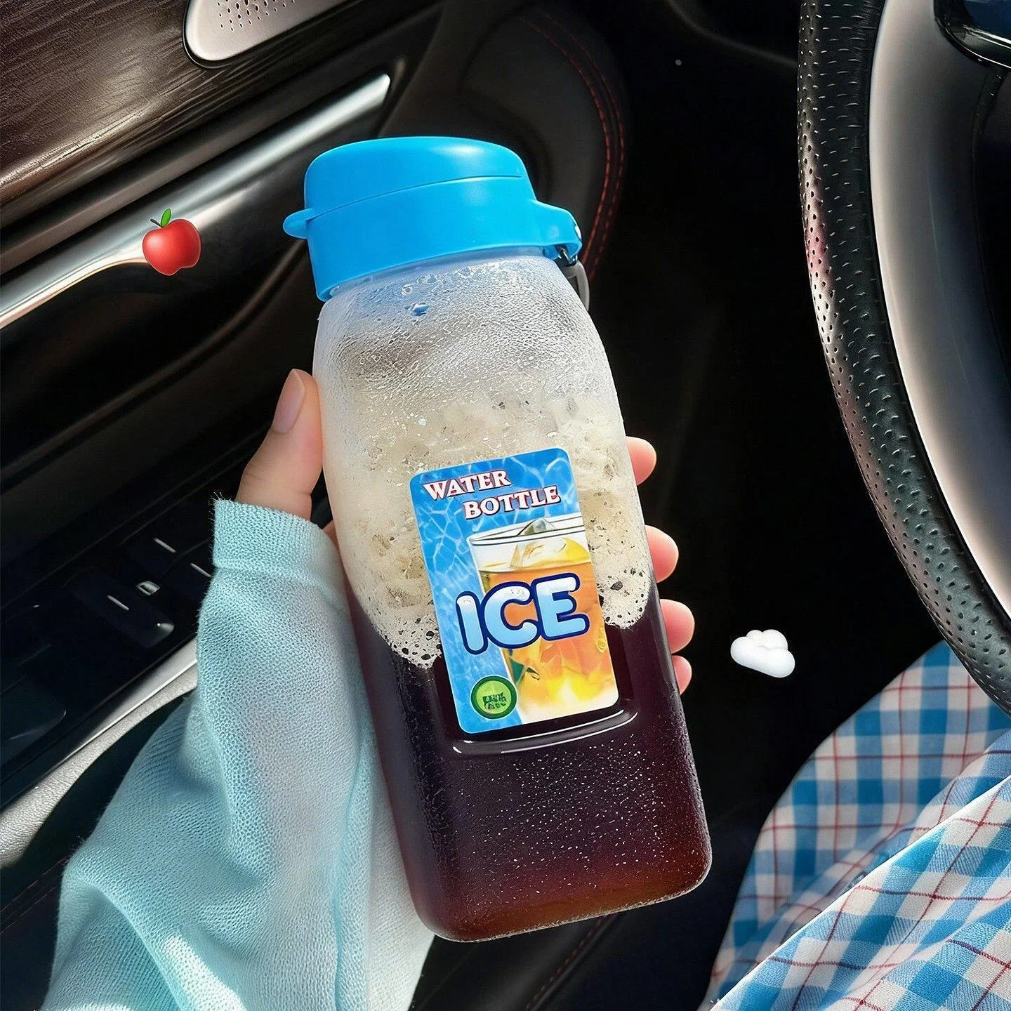 Portable Cold Brew Shaker Cup High Aesthetic Value Sport Fitness Coffee Cup Protein Powder Mixing Cup  Style Japanese De...