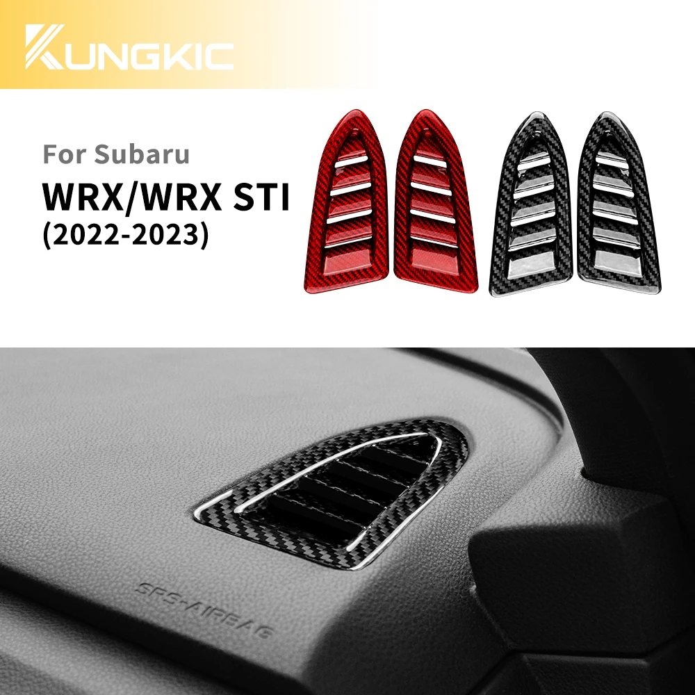 

Real Hard Carbon Fiber Dash Panel Both Sides Air Vent Cover For Subaru WRX VB 2022 2023 2024 2025 2026 Car Interior Accessories