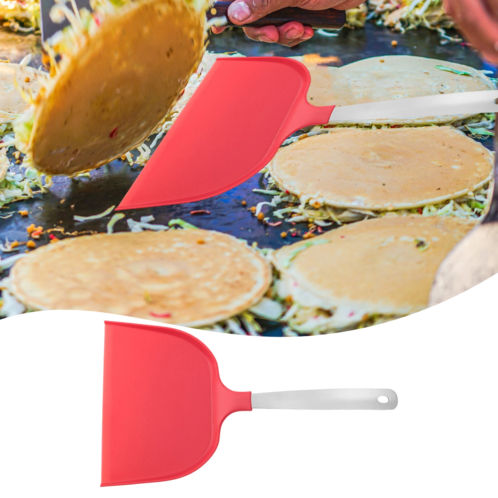 Nylon Pancake Spatula Heat Resistant Jumbo Flipping Serving Spatula for Home Cooking Griddle Egg Turner Cookware Utensil