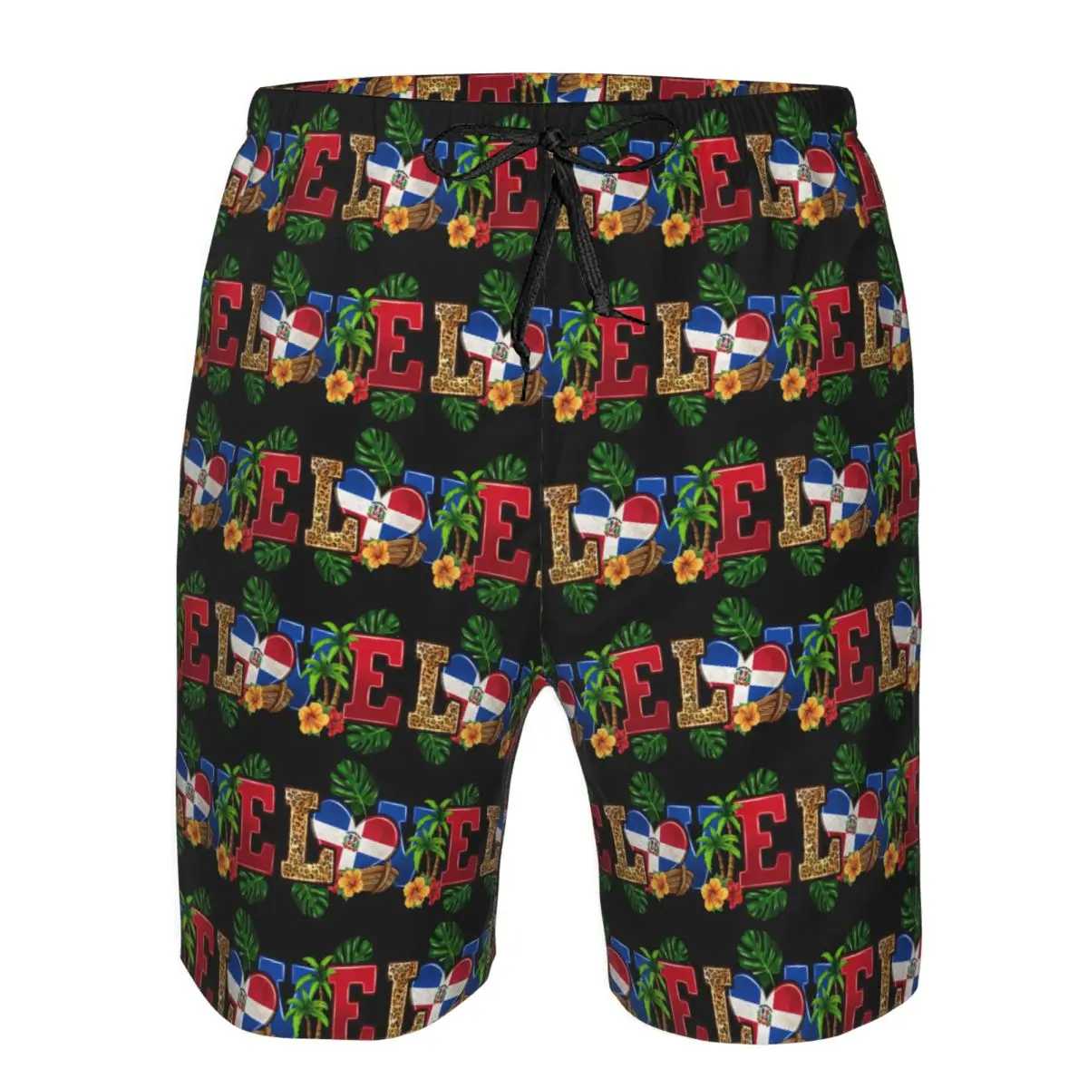 

Flag Of The Dominican Republic Trunks Beach Board Shorts Casual Quick Dry Swim Summer Men Pants