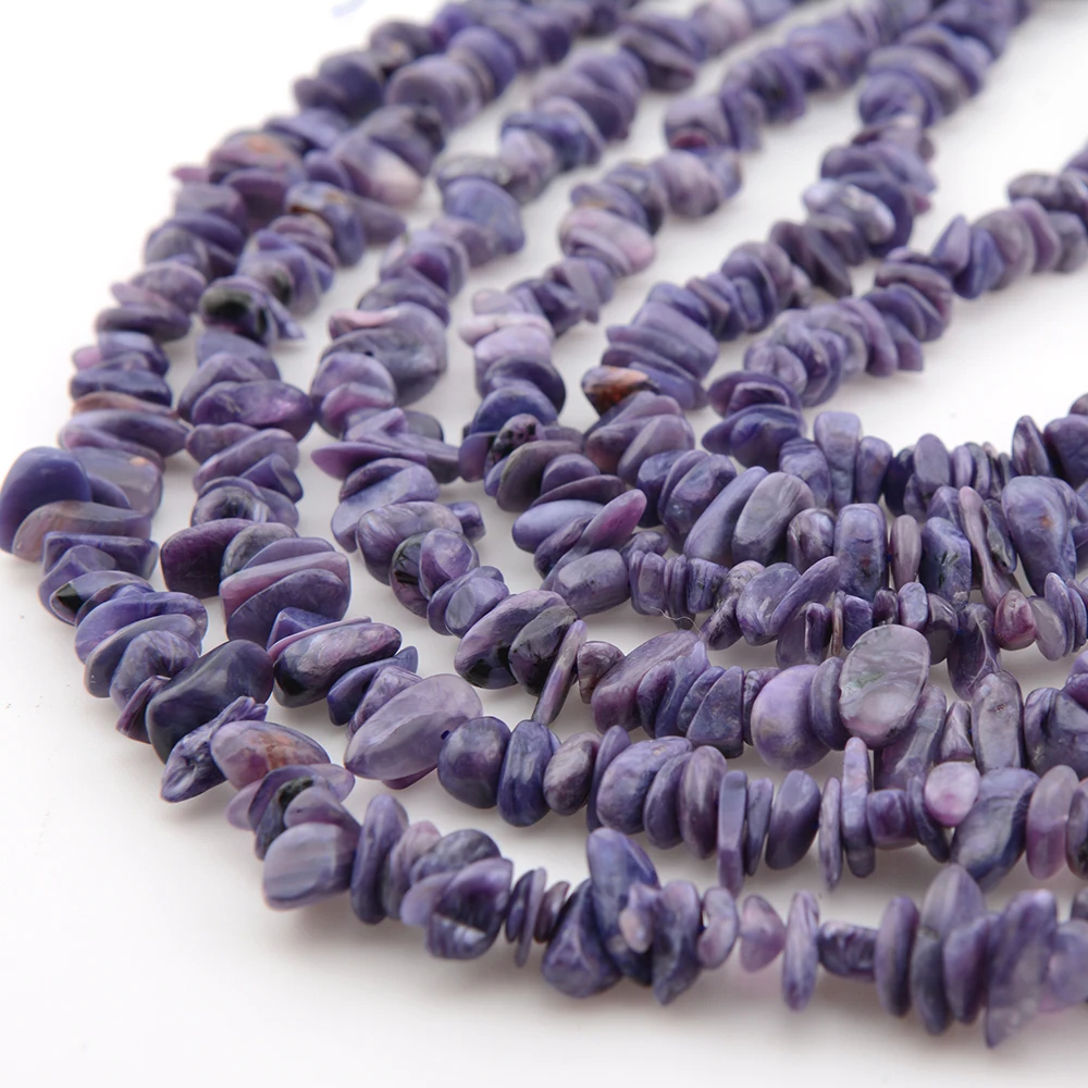 Natrural Nice Charoite Irregular Chip Beads 7mm-9mm DIY Bracelet/Necklace For Jewelry Making