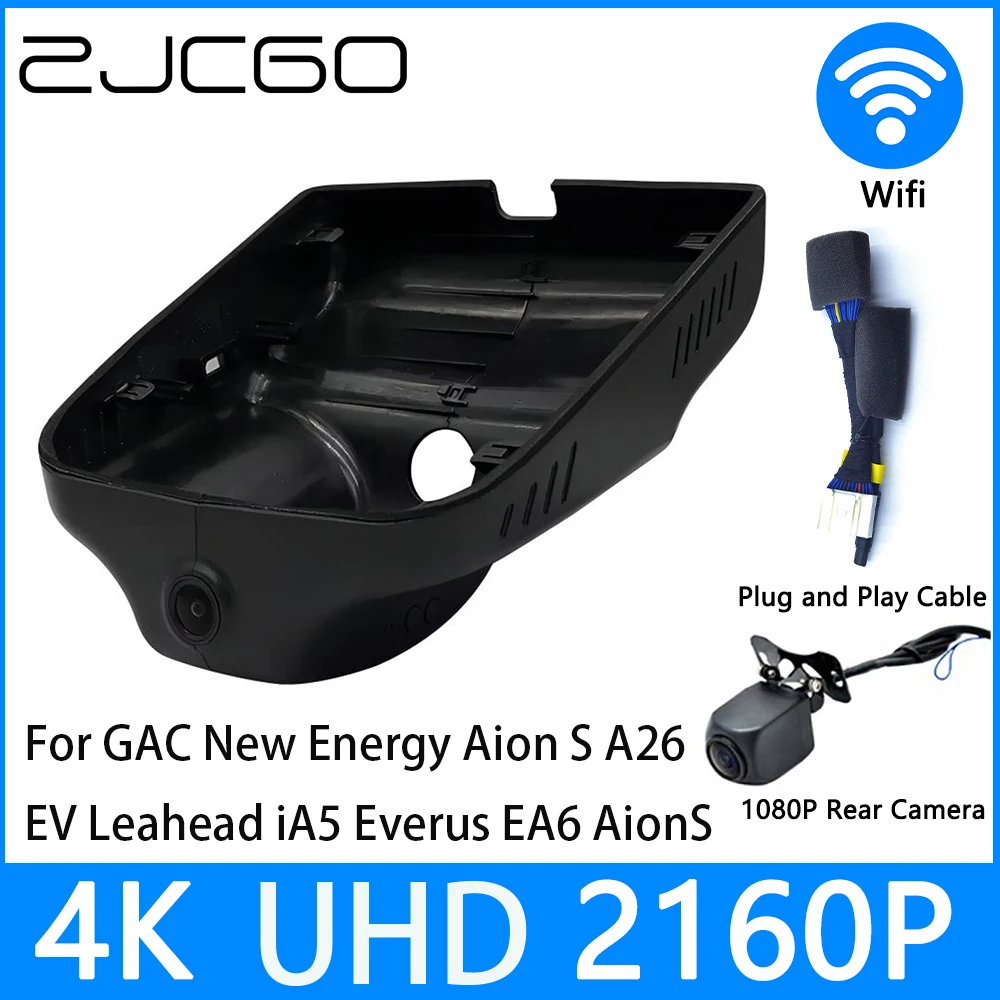 

ZJCGO Dash Cam 4K UHD 2160P Car Video Recorder DVR Night Vision for GAC New Energy Aion S A26 EV Leahead iA5 Everus EA6 AionS