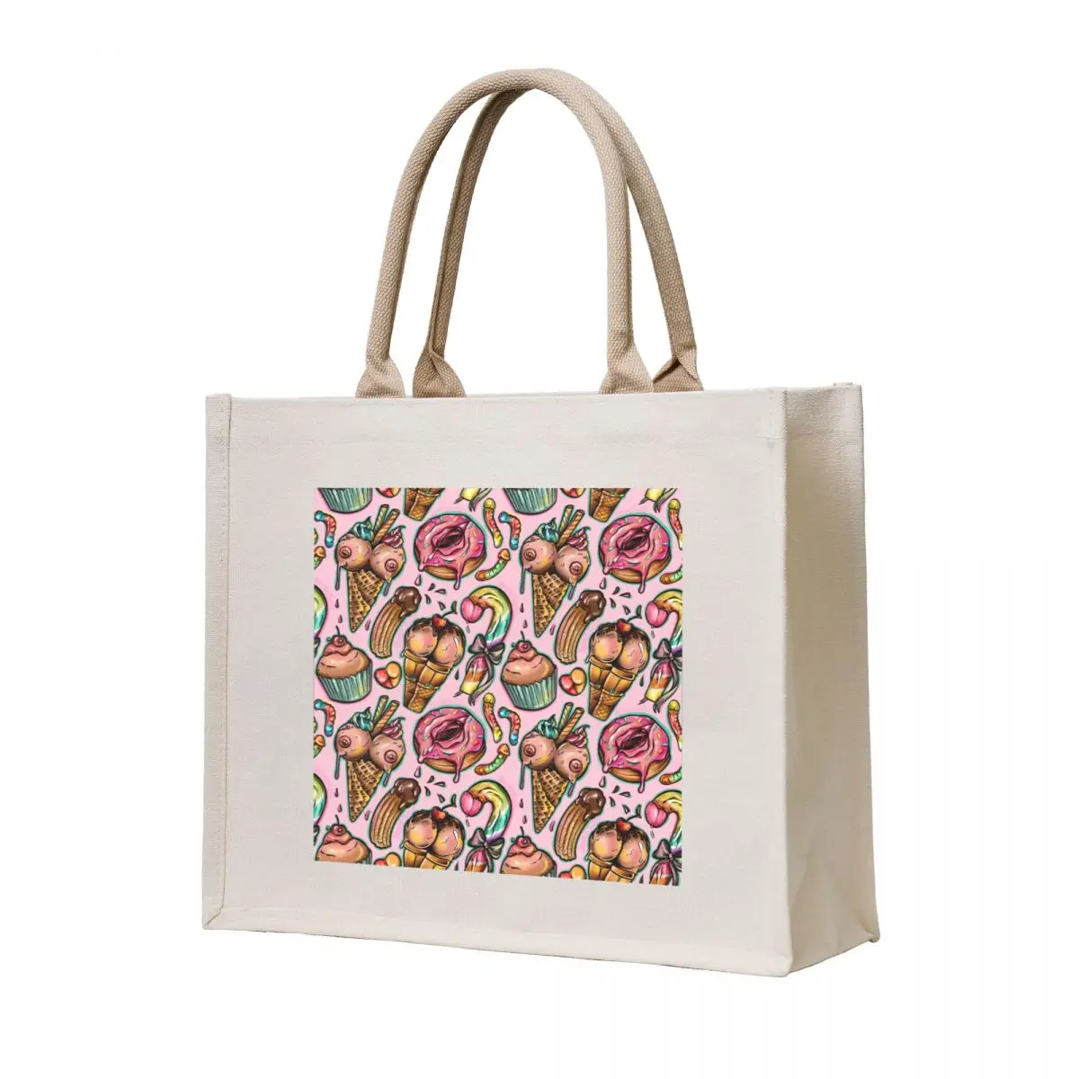 

Spicy Sweet Stuff pattern (shiratwig) Tote Bag eco bag folding personalized the Women's