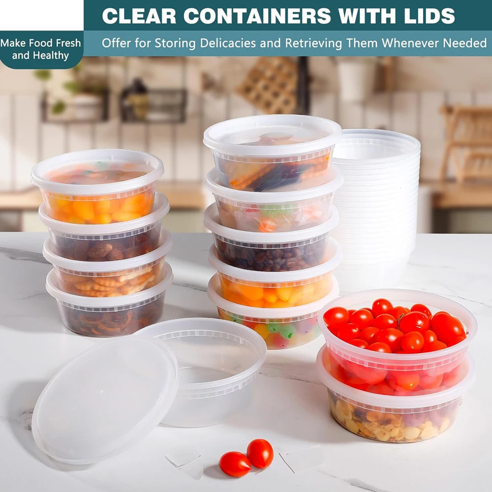 Wadah Deli dengan Tutup 8oz Wa - Meal Prep Kit ulasan dan harga
