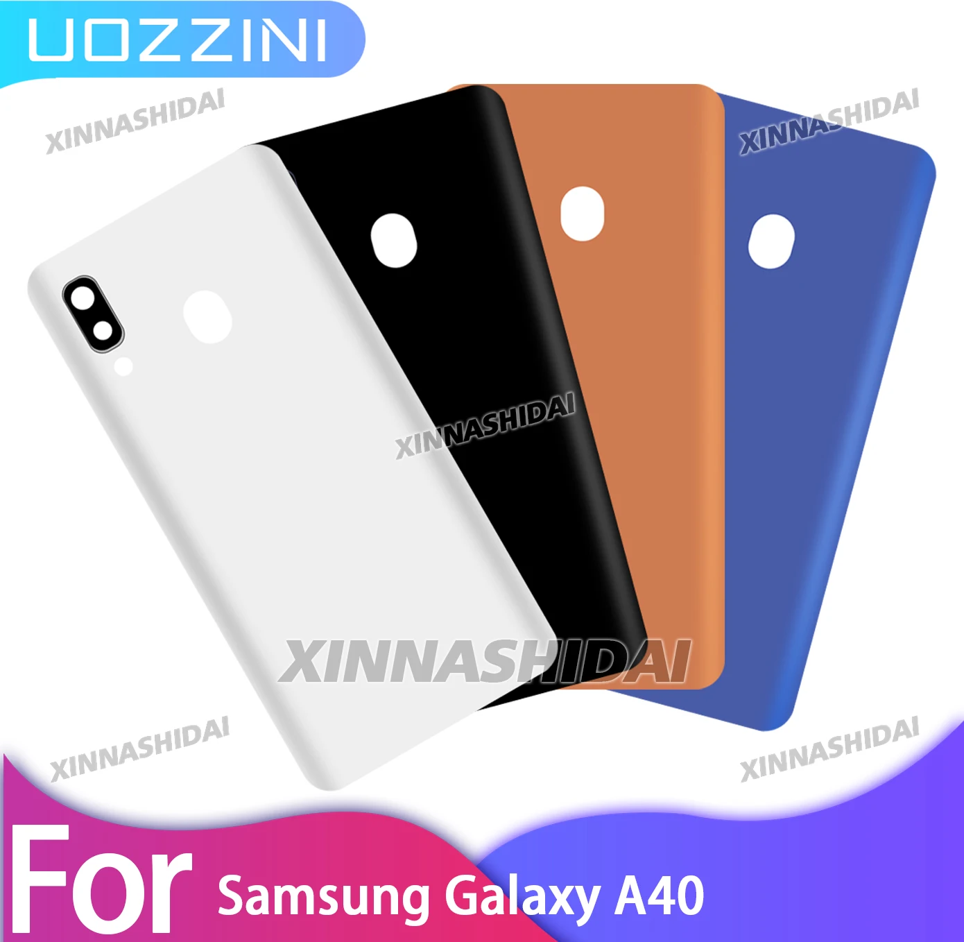 Hochwertige Rückabdeckung für Samsung Galaxy A40, Batterieabdeckung, hintere Gehäuseabdeckung, Ersatzteil für Galaxy A40 Teile