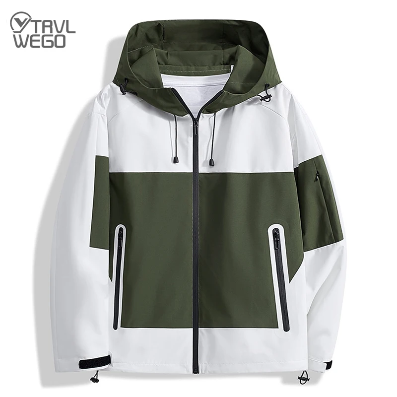 

TRVLWEGO Autumn Jacket Trekking Women Men Waterproof Fleece Coat For Outdoor Hiking Camping Mountain Skating Clothes