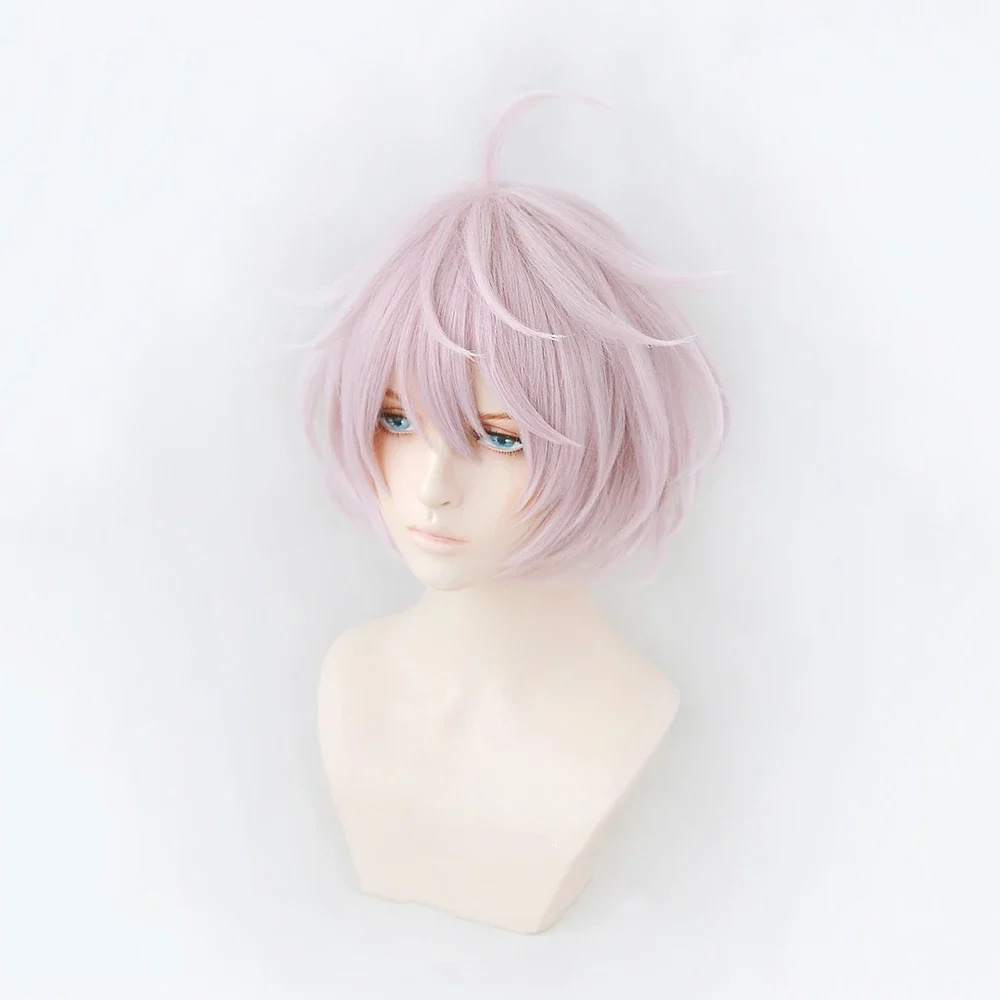 Senju Kawaragi Cosplay Wig Anime Tokyo Revengers Senju Kawaragi Purple Pink Short Heat Resistant Synthetic Hair Halloween Wigs