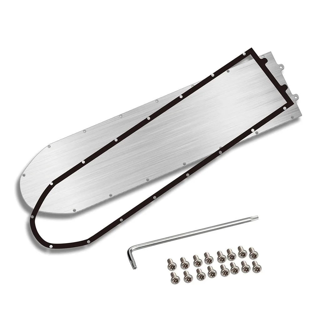 Stainless Battery Bottom Cover With Waterproof Ring 530x133 Mm For Ninebot Max G30 E-Scooter Chassis Shield Protection Cover image 6