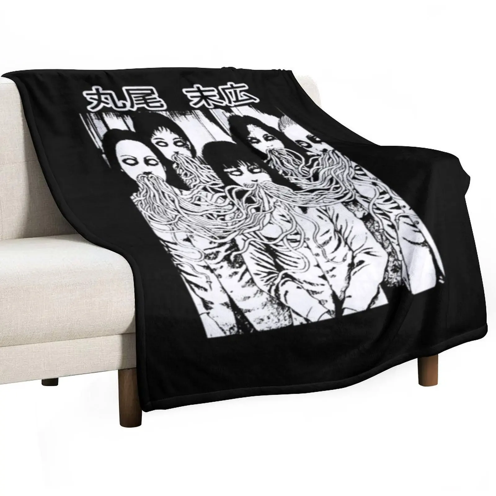

Tomie Juni Ito Japanese Streetwear Anime Manga Throw Blanket Vintage Bed Decorative Sofas Flannel Blankets