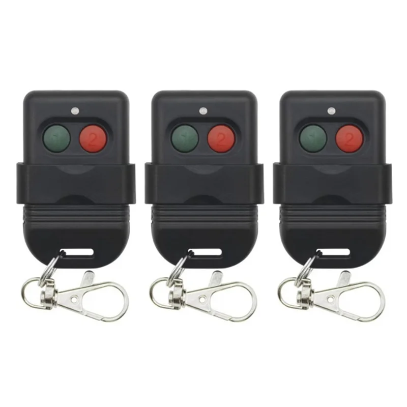 【A42U】SMC5326 330Mhz 3Pcs Auto Gate Remote Controller 8Dip Switch Duplicator Wireless Keyfob Garage Door Opener