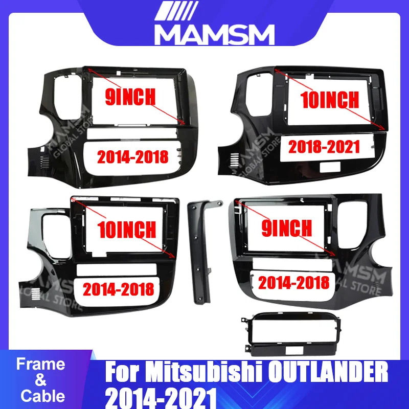 

Для Mitsubishi OUTLANDER 2014-2021 автомобильное радио android фасция мультимедийный компакт-диск mp5 видео аудио стерео панель рамка жгут проводов