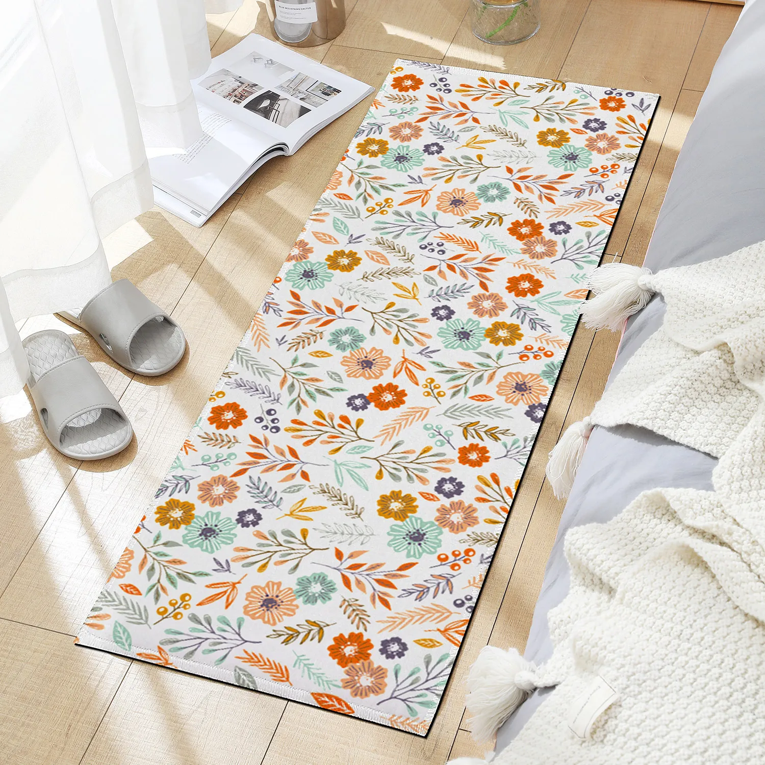 

Ультрамягкий, нескользящий моющийся ковер - идеальный для спальни, гостиной и коридора, подиума - современный низкобархатный дизайн, легко чистится.