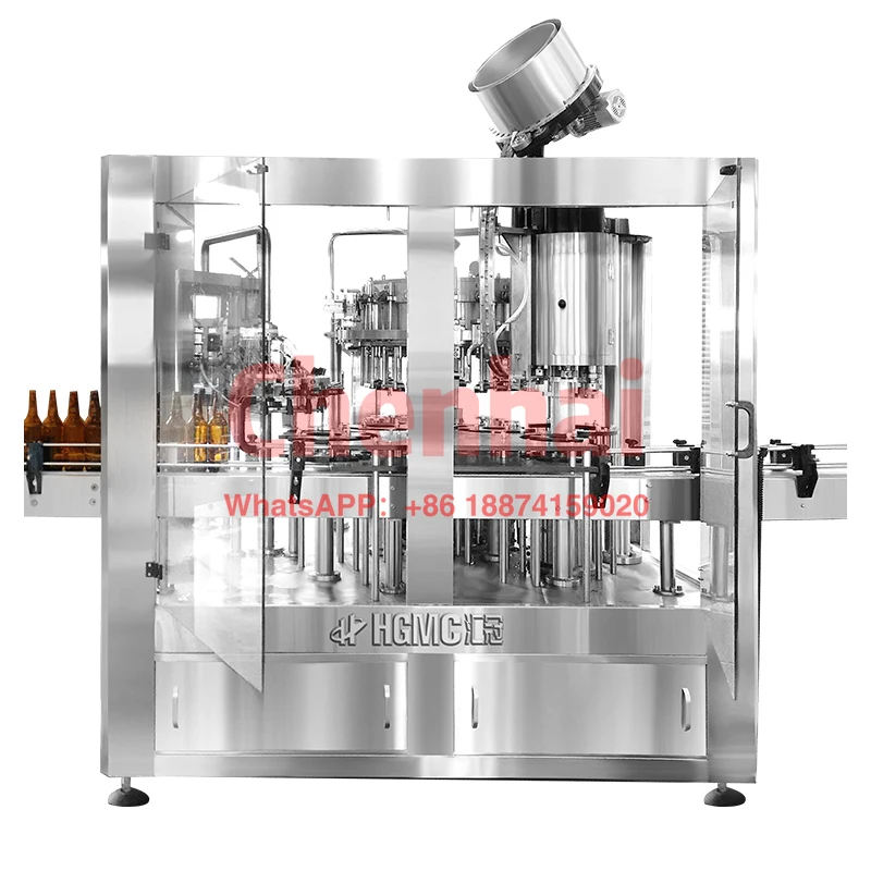 Best Price Automatic Glass Bottle Beer Brewery Wine Non Alcoholic Malt Beverage Making Bottling Filling Capping Machine