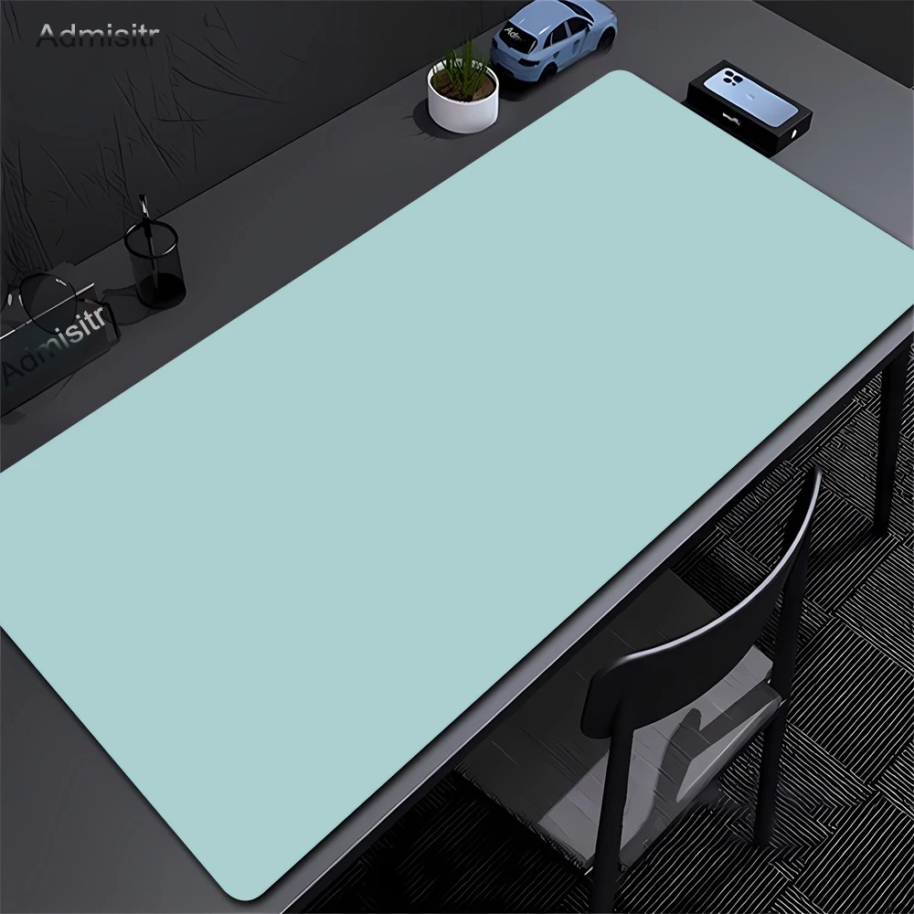 Grey Mousepad Natural Rubber Mouse Pad Colorful Deskmat for Office Solid Color Gaming Waterproof Non-slip Computer Keyboard Mat