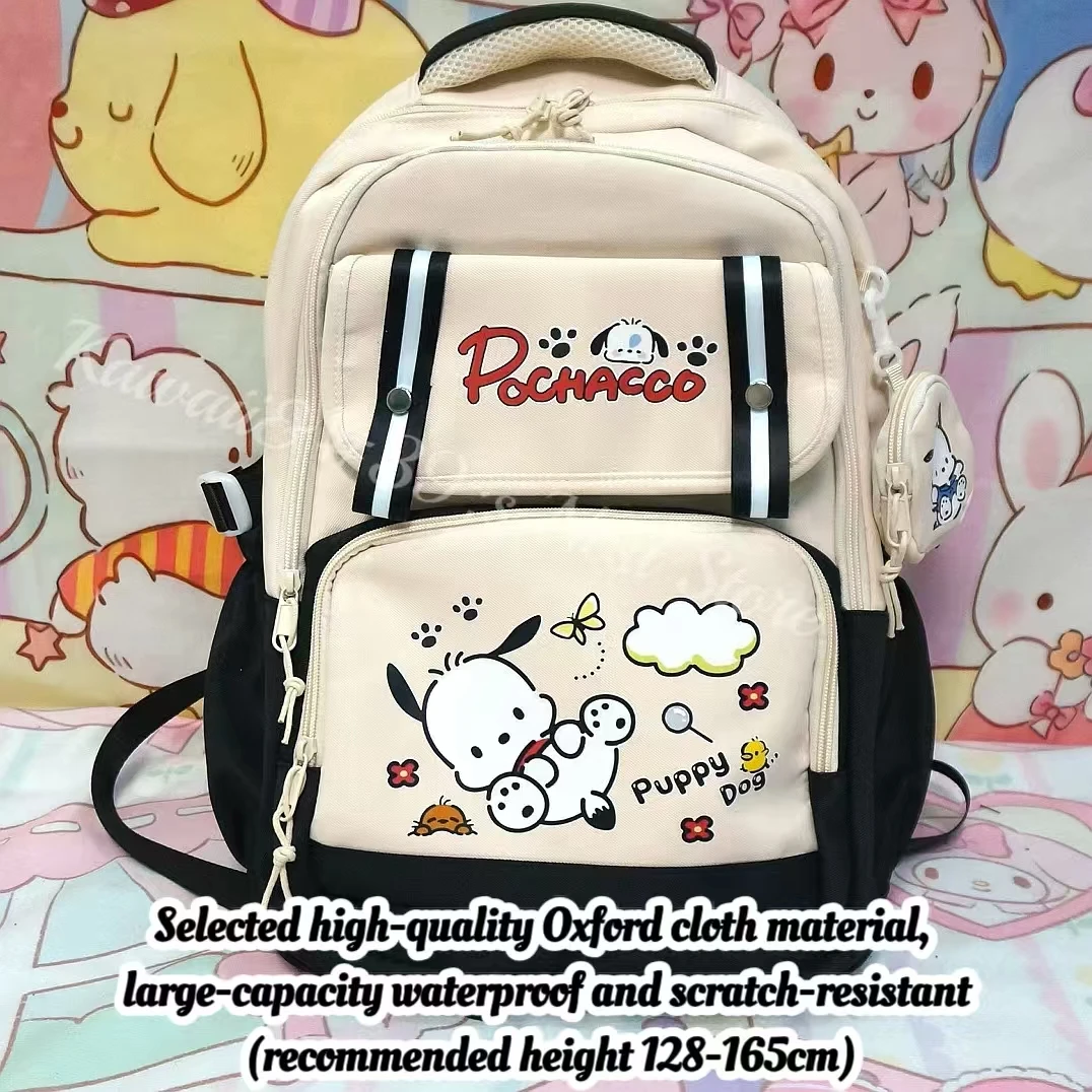 Pochacco Mochilas schoolbag primary school students spine protection cartoon large-capacity waterproof burden-reducing backpack