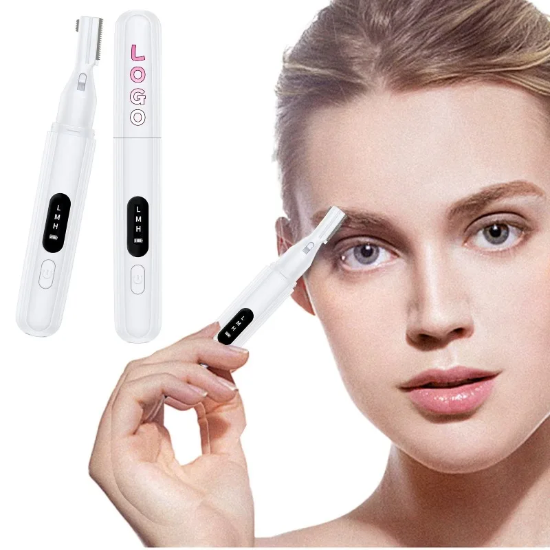 

Ladies Electric Eyebrow Trimmer, a rechargeable mini eyebrow scraper suitable for beginners to use as an eyebrow pencil