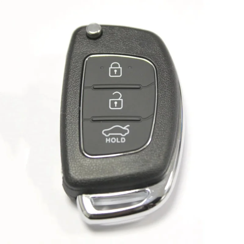 RFC 3 Button Flip Key Case Car Key Shell Case Flip Folding Shell 3 Button Case For Hyundai I10 I20 I40 IX35 Santa Fe Remote Fob