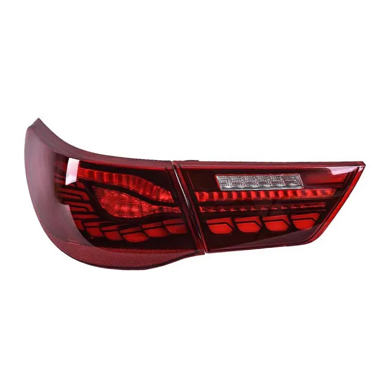 Applicable to the modification of the 10-17 new   Reiz tail light assembly with Dragon Scale LED running brake