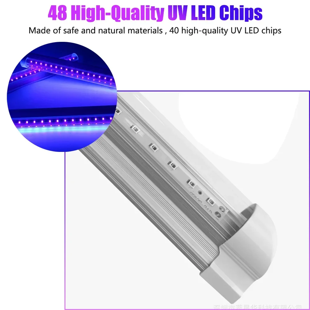 10W UV Purple Black Light 365nm 395nm UV Strip Lamp LED Tubes Glow Light Ultraviolet Lamp For Halloween Glow Party Stage DJ Club