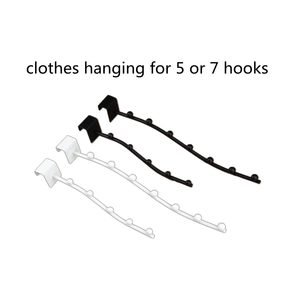 Clothing Store Automatic Installation Wall Mounted Metal Clothes Display Rack Detachable Assembled Indoor Hanger