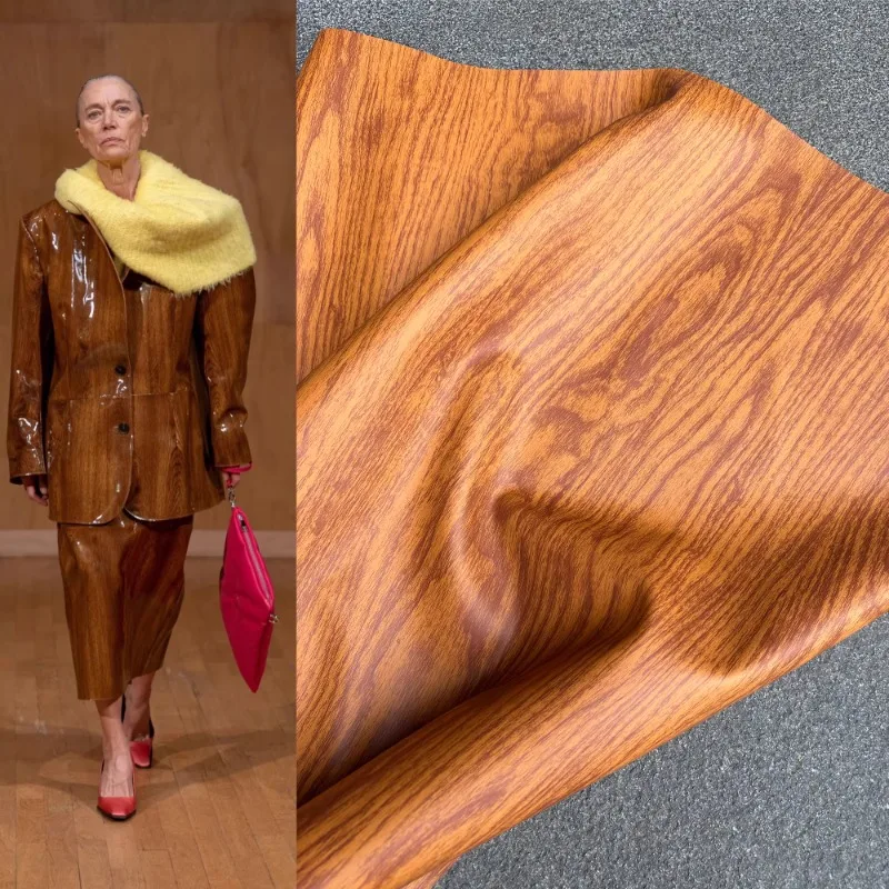 

Имитация оригинальной древесины, ПВХ, имитация кожи, креативная домашняя одежда, стилист, экспериментальная ткань для шитья своими руками