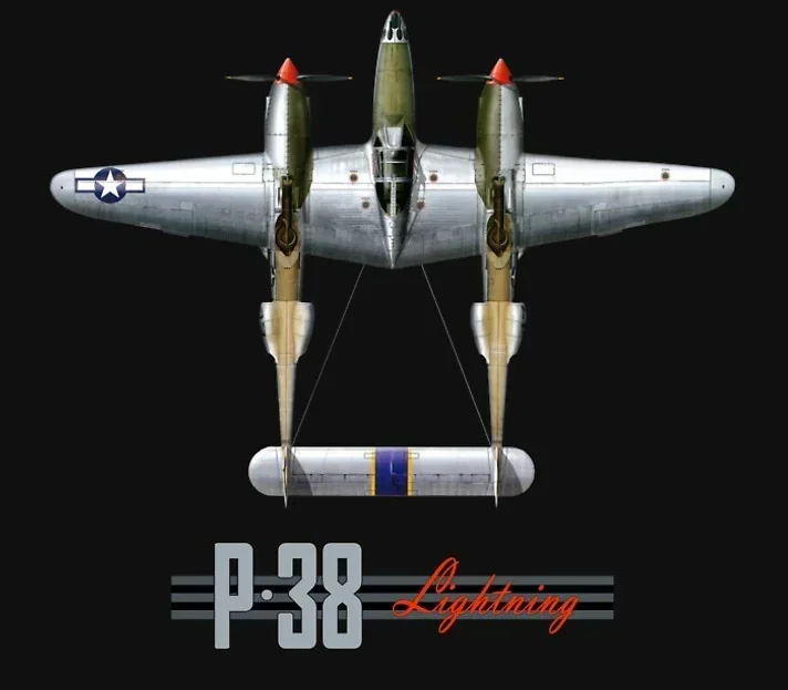 US Air Force P-38 Lightning Fighter Aircraft T Shirt. New 100% Cotton Short Sleeve O-Neck Casual T-shirts Size S-3XL