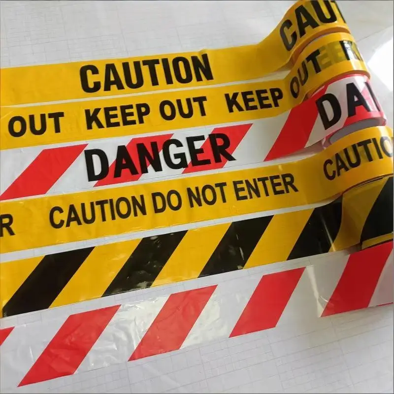 1 Rolls Yellow Black Printed Warning Tape Do Not Enter Barrier Barricade Safety Construction Caution Polices Line Crime Scene