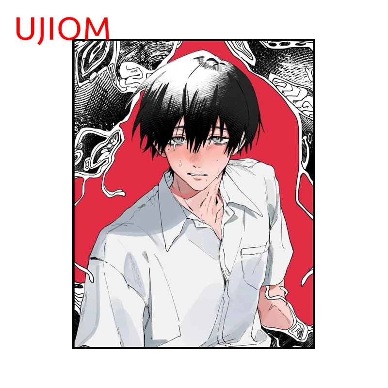 UJIOM Yoshiki Tsujinaka Delicate Anime Wall Sticker Interesting Furniture Bedroom Door Window Decals Simple Vinyl Accessories