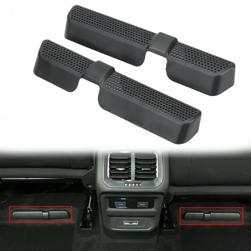 2 uds cubierta de escape de aire cubierta de salida de aire de coche pegatina de rejilla para Skoda Kodiaq para SEAT Ateca para VW Tiguan Mk2 Touran