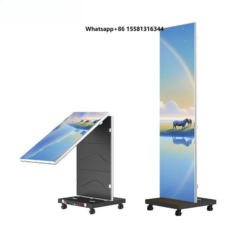 High-qualified Durable Waterproof Portable Foldable Bright LED Advertising Company Sign LED Poster Screen LED Display Screen