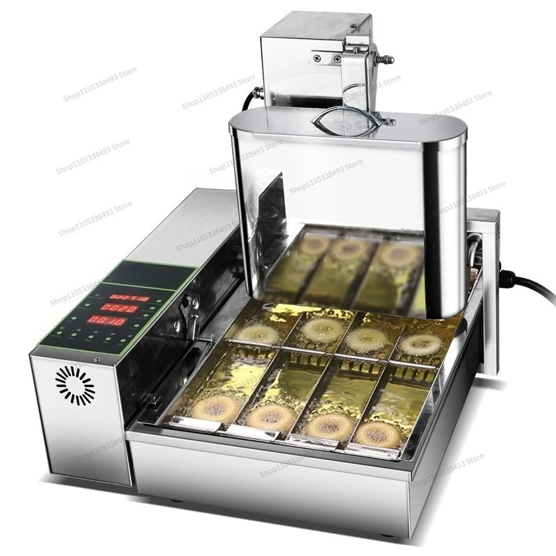 For Automatic Donut Machine, Commercial Automatic Flip Electric Fryer, Mini Four-row Donut Machine