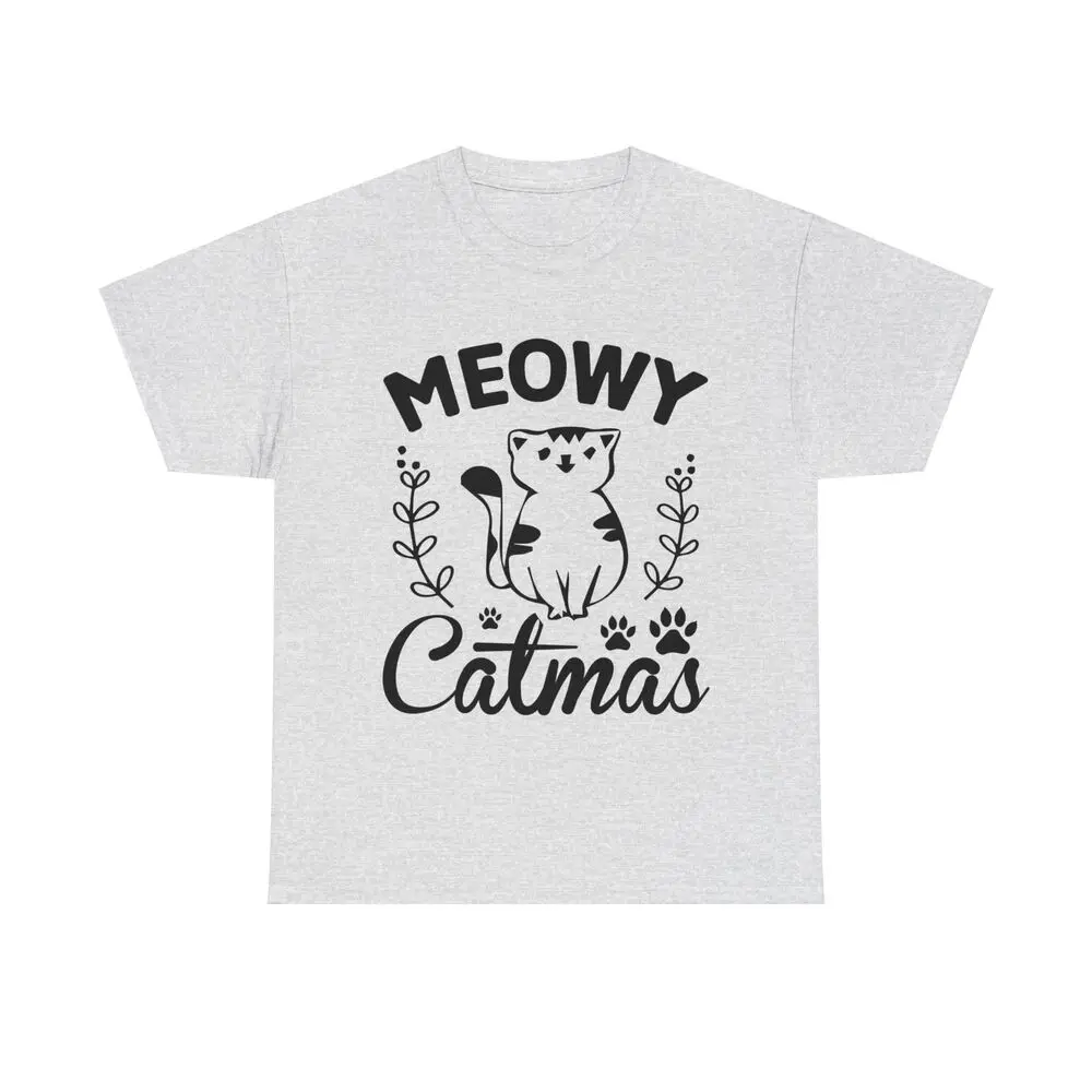 

Meowy Catmas Cat Kitten Christmas Unisex T-shirts Luxury brand vintage oversized