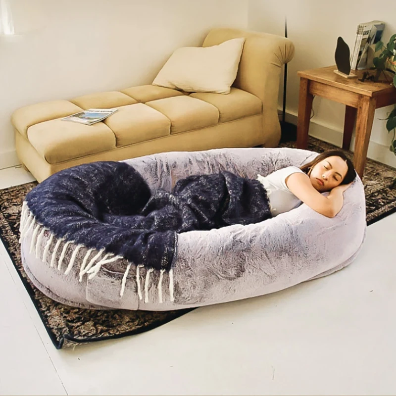 

Waterproof Washable Long Faux Fur Removable non-slip Outdoor Pet Accessories 140 Giant Human Size Scale Jumbo Adult Dog Man Bed