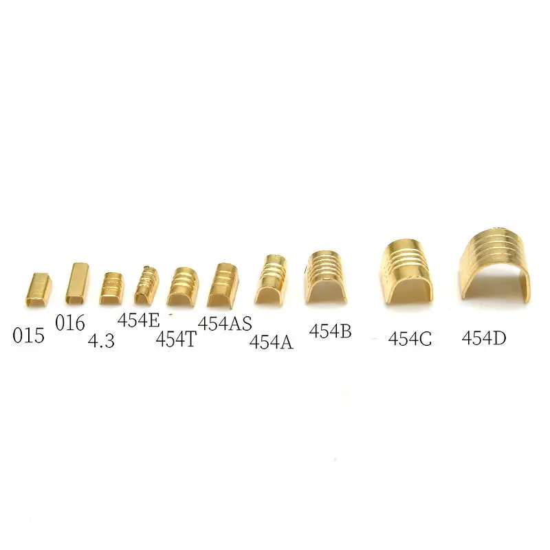 100Pcs U Shape Copper Ring Terminals Non-Insulated Car and Motorcycle Cable Wire Butt Splice Crimp Connectors Docking Terminals