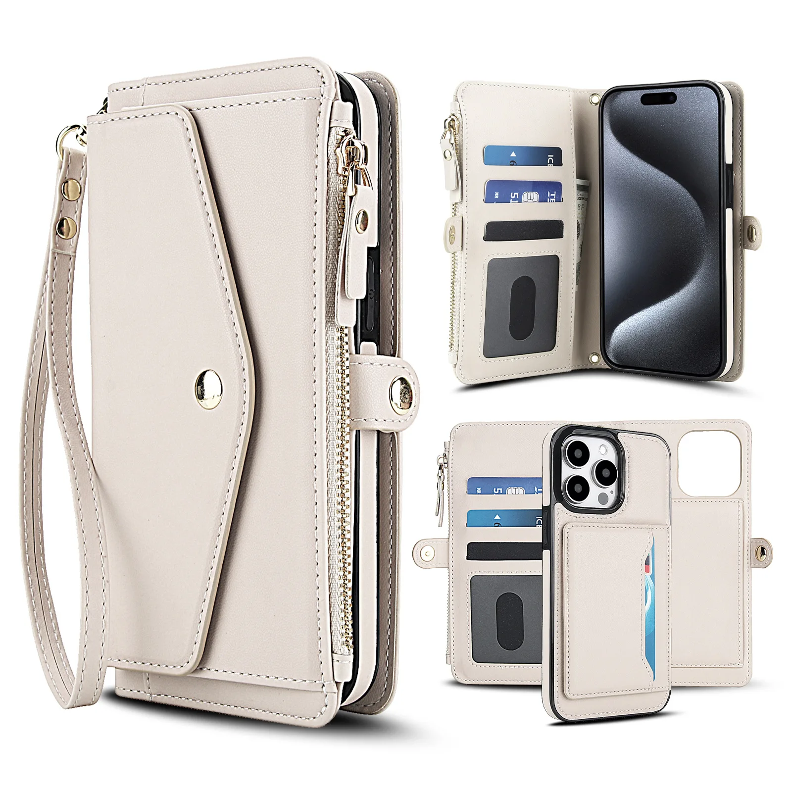 High Quality Leather Case  For Samsung Galaxy A35 A36 A55 A56 S25 Edge S24 S23 S22 Ultra Mobile Phone Cover Protective Case