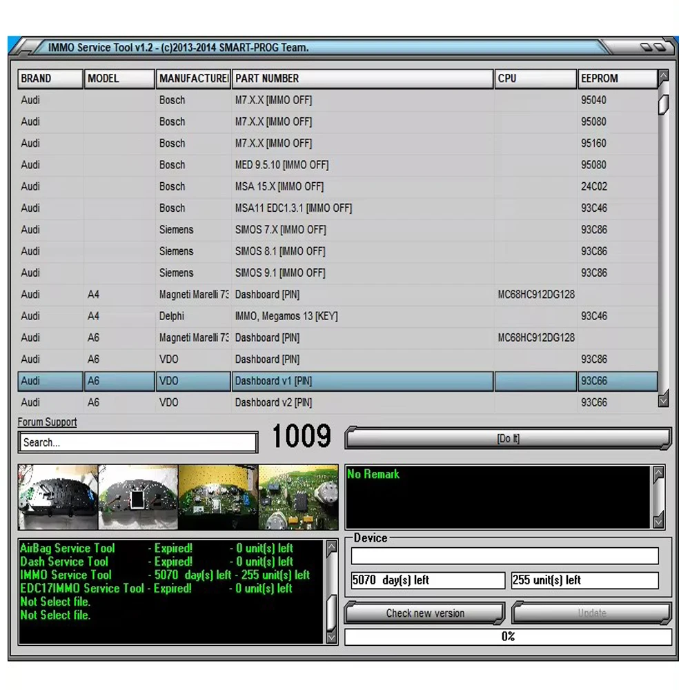 Najnowszy EDC IMMO SERVICE TOOL V1.2 Oprogramowanie do naprawy samochodów PIN KOD Immo Off KALCULATOR BSI VDO DASHBOARD 2017 Dla Audi BMW Fiat