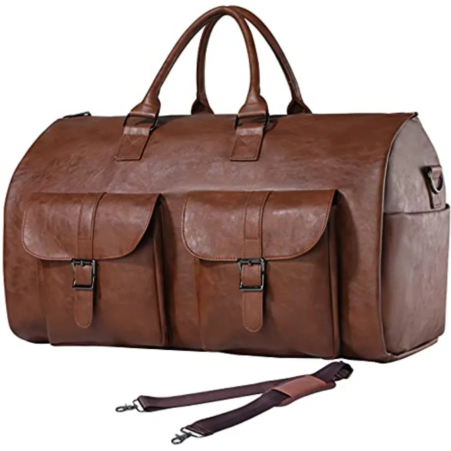 

Convertible Travel Garment Bag, Carry on Garment Duffel Bag for Men Women - 2 in 1 Hanging Suitcase Suit Business Travel Bag
