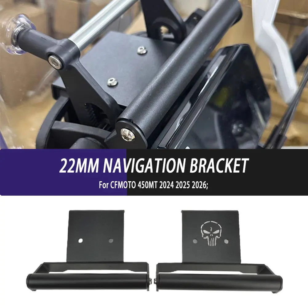 

For CFMOTO CF 450MT 450 MT 2024 2025 2026 Motorcycle Extension Smart Phone GPS Mount Navigation Bracket Support Holder Frame