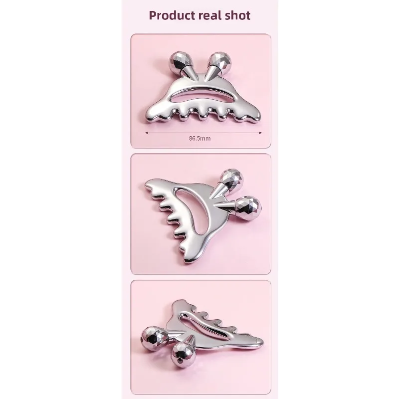 Multifunctional Metal Scalp Massage Comb Head Meridian Health Comb Facial Roller Massage Board Beauty Tool