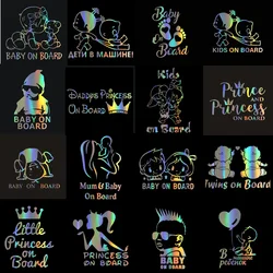 Car Stickers Personality Baby on Board Series Funny Car Body Window Warning Signs Child Stickers and Decals Vinyl ,15cm