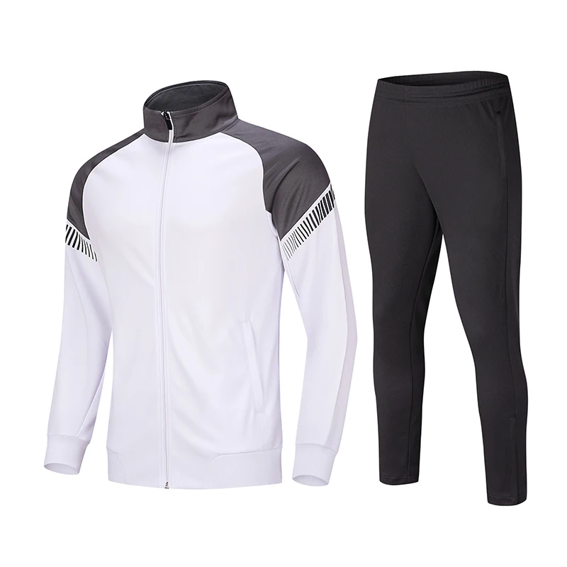 2023 New Jacket Pants Polyester Training Suits Soccer Match Appearance coat Long Sleeve Football Sportswear Running Set