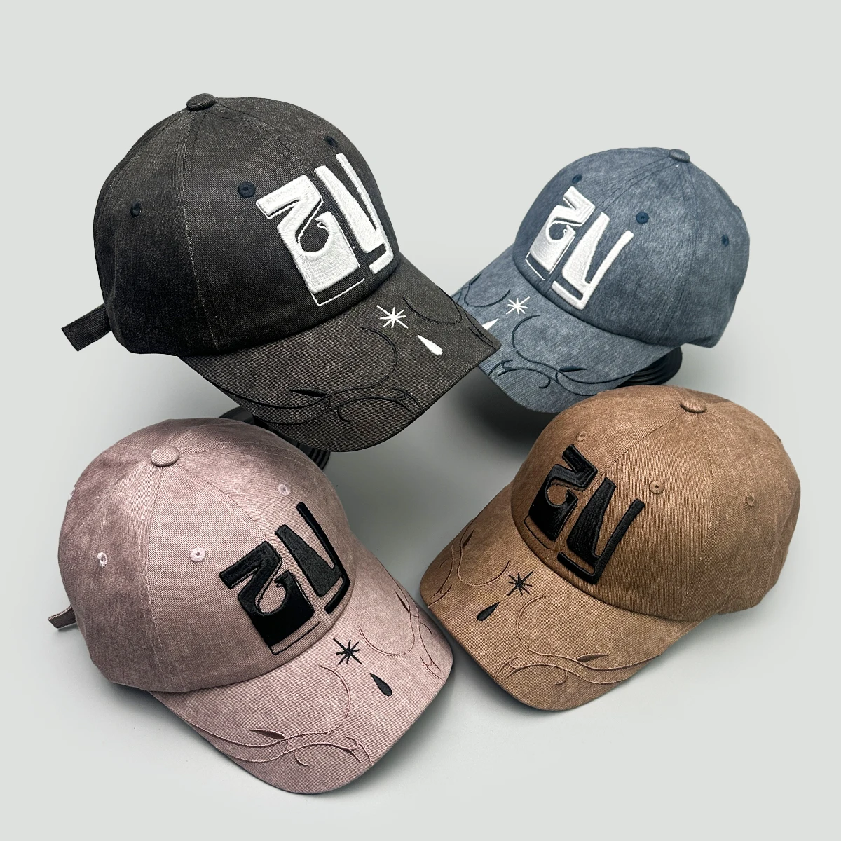 

Niche Design Style Letter Embroidery Baseball Hats New Men Women Sunshade Personal Versatile Street Fashion Casual Peaked Caps