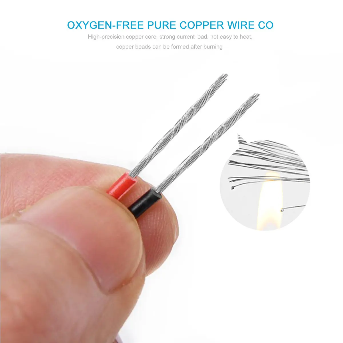 1Pcs Copper Wire Audio Cable Professional 20M Length Flexible Loudspeaker Cord Tinned Copper Speaker Wire for Hifi Sound System