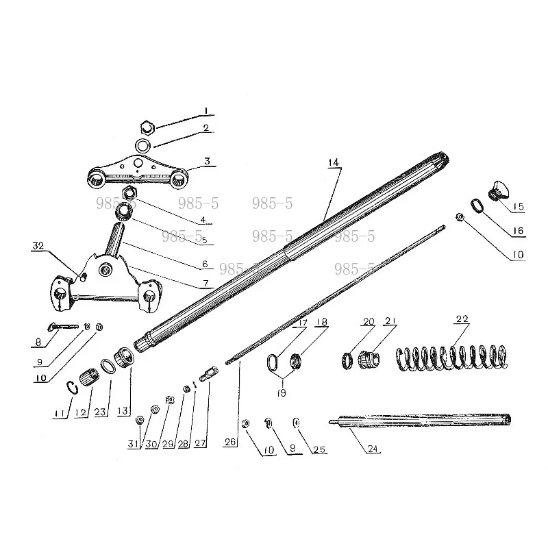 SCL-2014030701 750Cc Motorcycle Front Fork Spare Parts R71 M72 CJ-K750