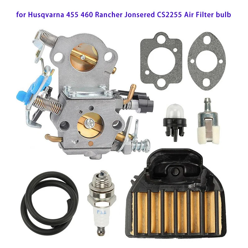 

【Hot】For 455 Carburetor kit 460 WTA29 Rancher Chainsaw 544883001 Carb Trimmer Lawn Mower Garden Tool Supplies Replacem