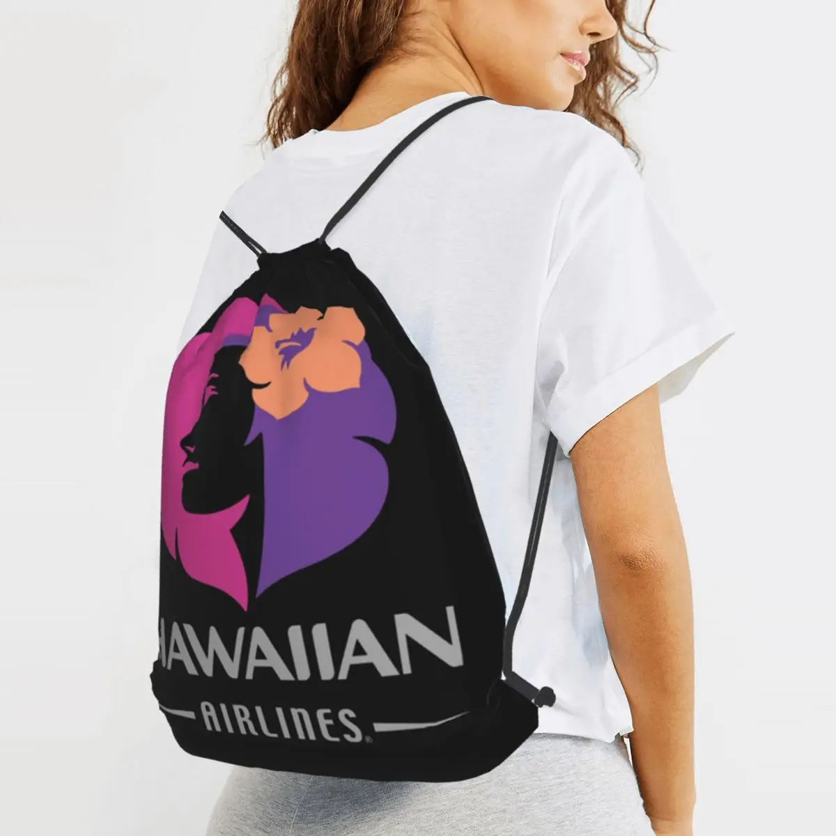 Hawaiian Airlines Herc Travel End Of Southern Summer Sale Backpacks Portable Drawstring Bags Sports Bag Book Bags for Man Woman