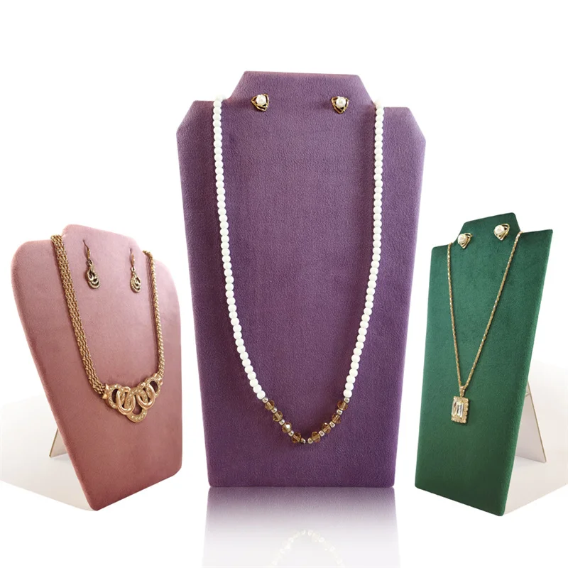 

Jewelry Display Stand Foldable Necklace Bust Easel Organizer for Selling and Shows Pendant Bracelet Chain Display Rack Trinkets