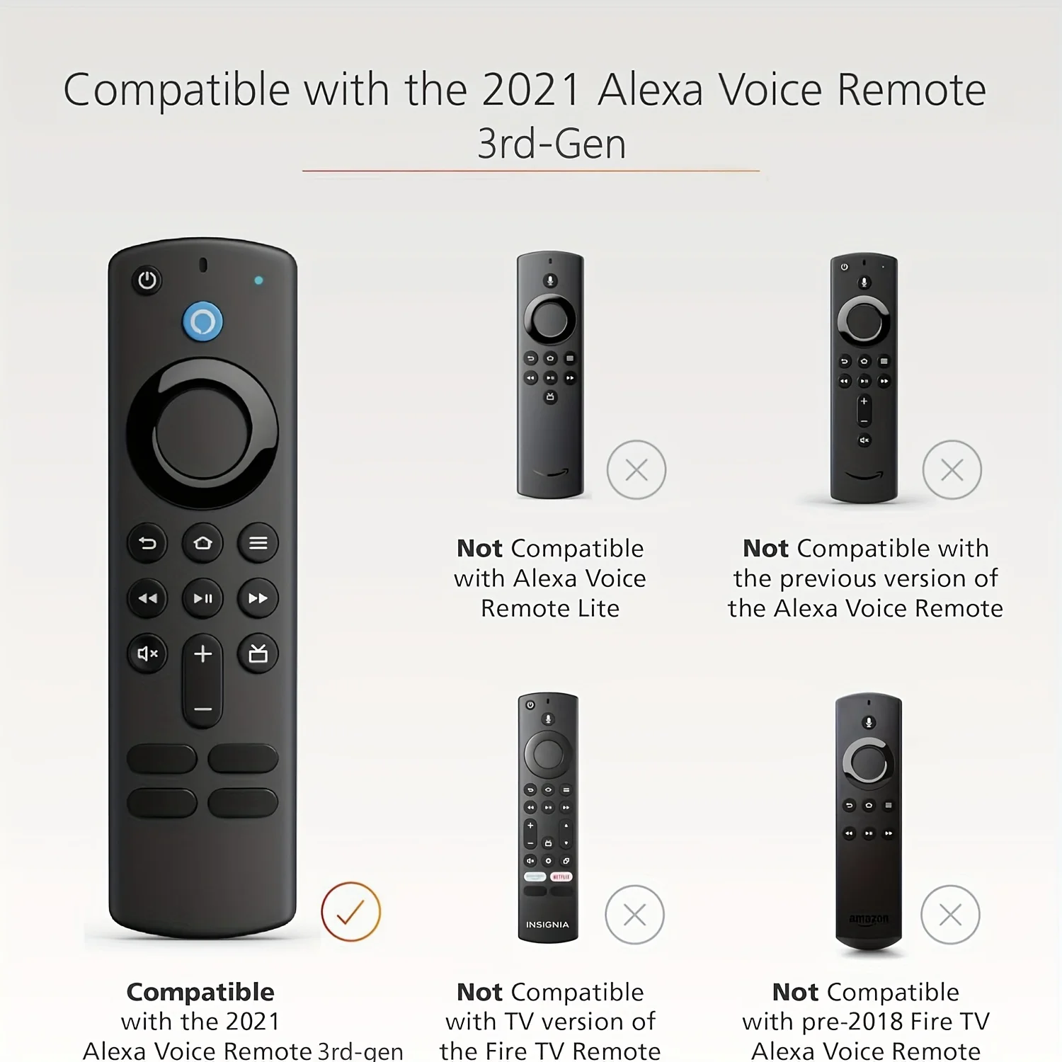 Silicone luminous remote control cover for Alexa Voice Remote (3rd Gen) L5B83G 2021 Release, Fire TV Stick 4K 2nd Gen (2021)