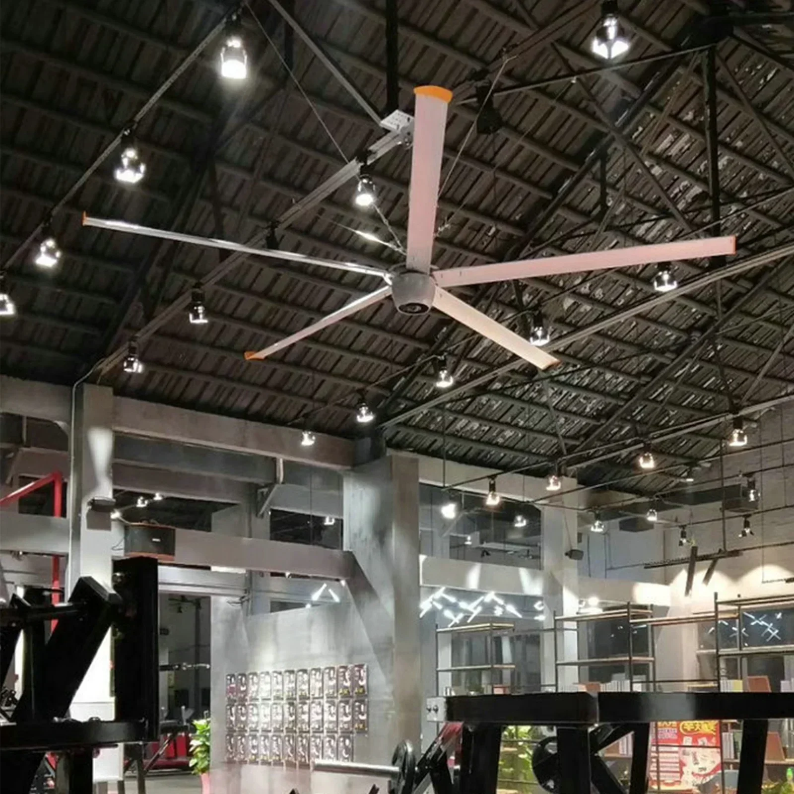 24ft 220V 1500W 1300W Warehouse Cooling Ventilation Industrial Ceiling Large HVLS Chicken Farm Fan Price