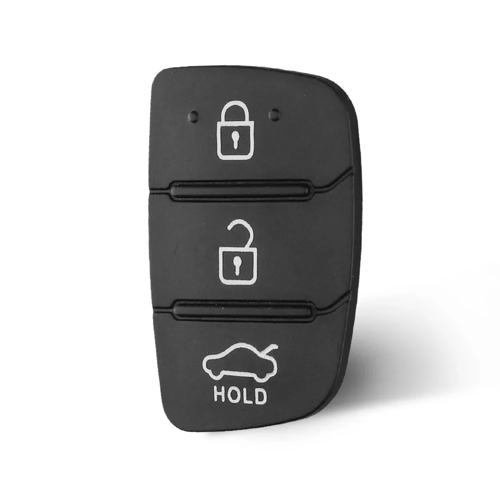 3 Button Pad Replacement Rubber Car Repair Key Shell  For Hyundai Creta I20 I40 Tucson Elantra Santa fe Solaris ix35 ix45 Remote